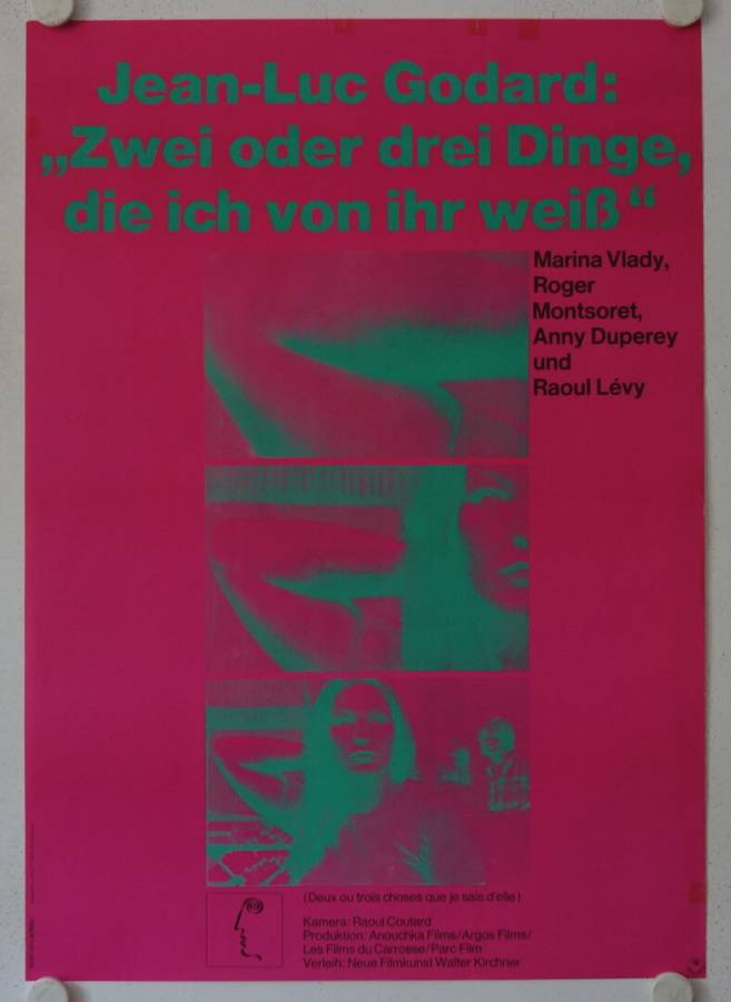 2 or 3 Things I know about her original release german movie poster